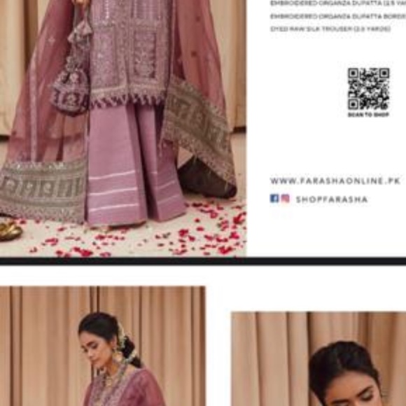 Designer FARASHA Shalwar Kameez Dupatta Suit - Picture 2 of 5
